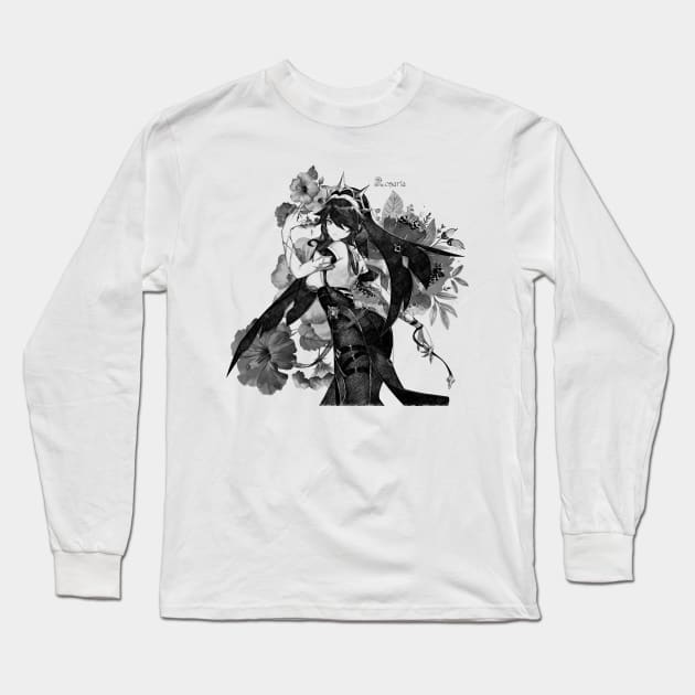 Pencil Crumbs Dark and cold garden Long Sleeve T-Shirt by stingi